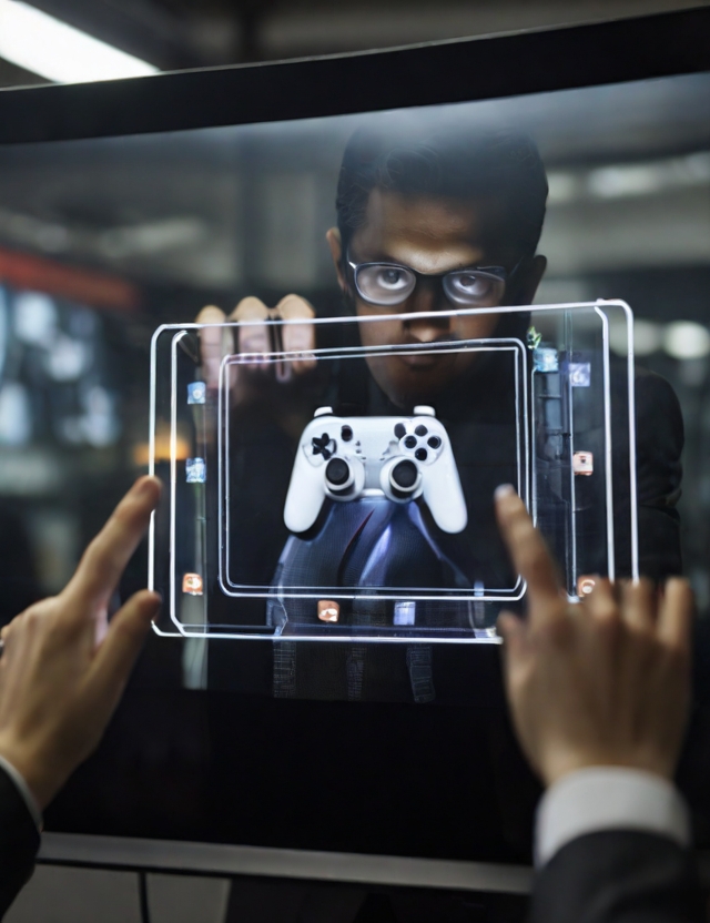 Default_a_businessperson_with_their_hands_inside_a_screen_that_1